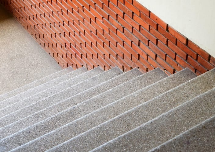 Overlooking stone stairs with brick walls | Rockhampton Concreters